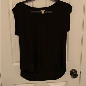 Lightweight Black short sleeved blouse
